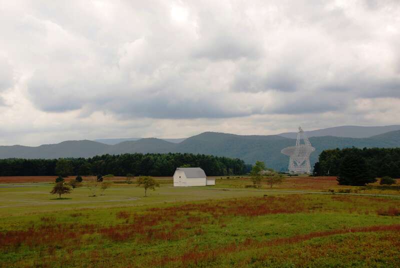 Green Bank Telescope at National Radio Astronomy Observatory in Green Bank, West Virginia.