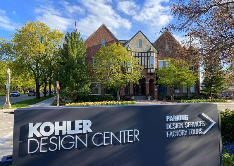 The Kohler Design Center is located at 101 Upper Road in Kohler, Wisconsin. It is the Kohler Company museum showcase of product design.
