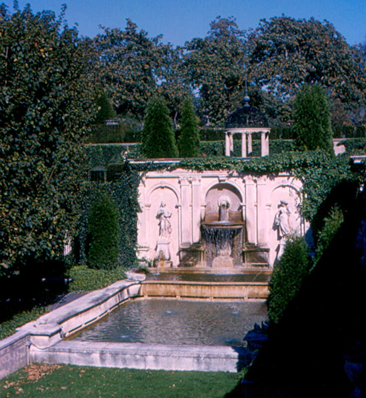 The Italian Fountain at Longwood Gardens, in Kennett Square, Pennsylvania.