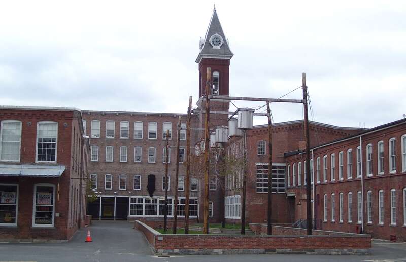 The main entrance to MASS MoCA in North Adams, Massachusetts