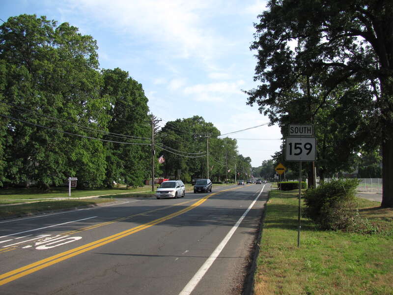 Massachusetts Route 159 southbound, Agawam Massachusetts