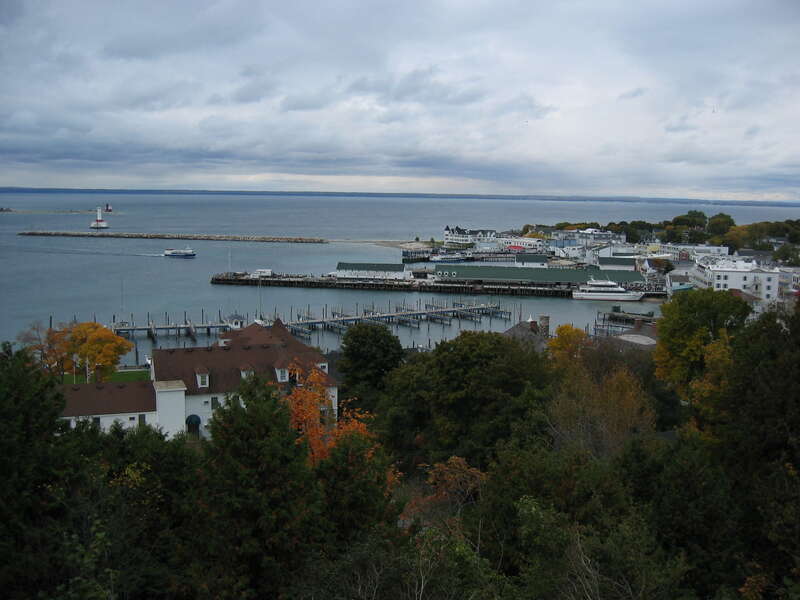 Port of Mackinac Island, Michigan, United States.