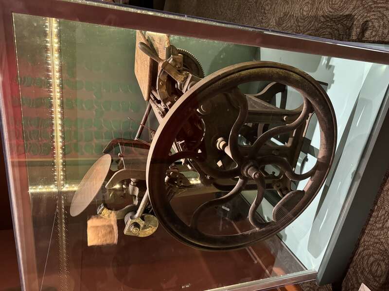 Cherokee Phoenix printing press at the Museum of the Cherokee Indian