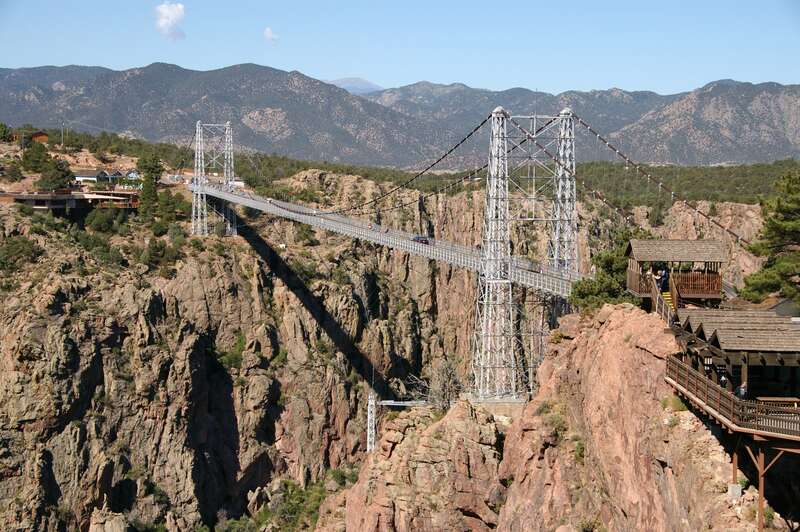 The Royal Gorge Bridge, from the north parking lot.