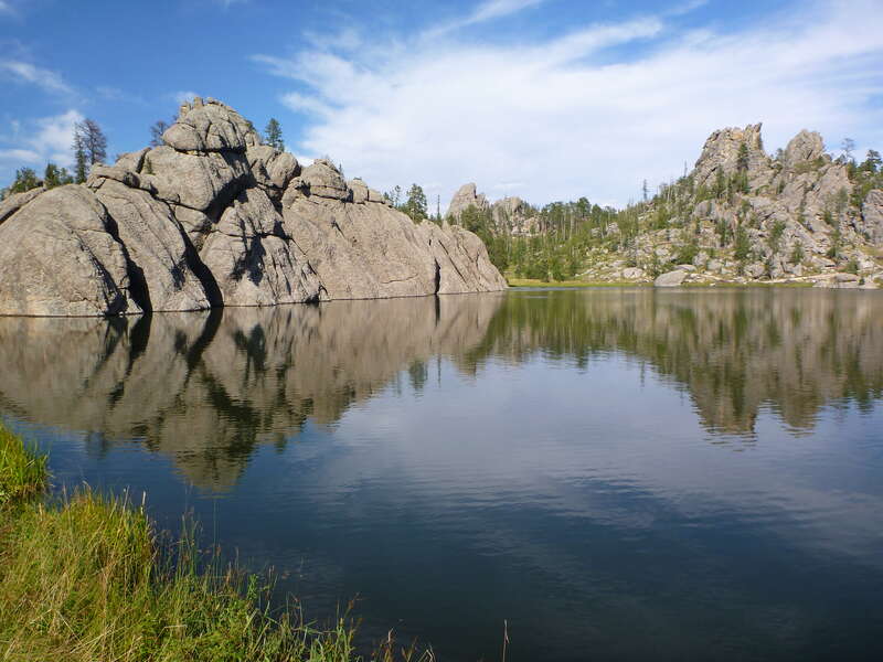 Silent waters on Sylvan Lake, South Dakota