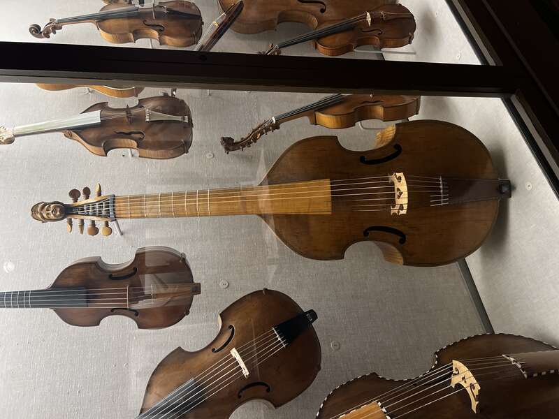 Tenor viola da gamba displayed at the MFA in Boston