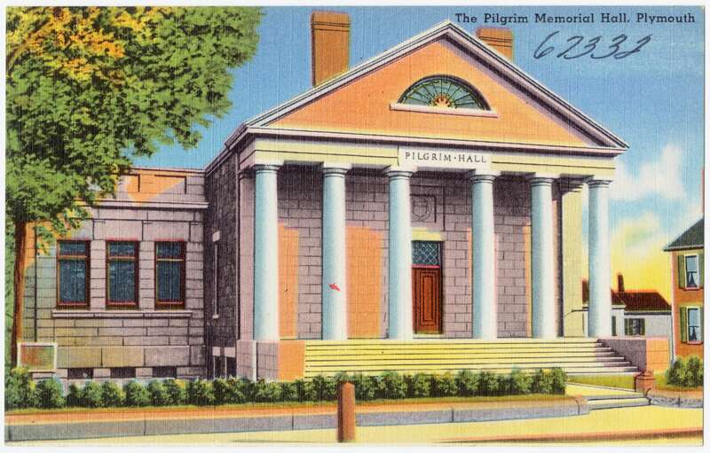 Title: The Pilgrim Memorial Hall, Plymouth
Subjects: Galleries &amp;amp; museums; Pilgrim Hall Museum (Plymouth, Mass.)
Places: Massachusetts &amp;gt; Plymouth (county) &amp;gt; Plymouth
Notes: Title from item.
Extent: 1 print (postcard) : linen texture, color ;