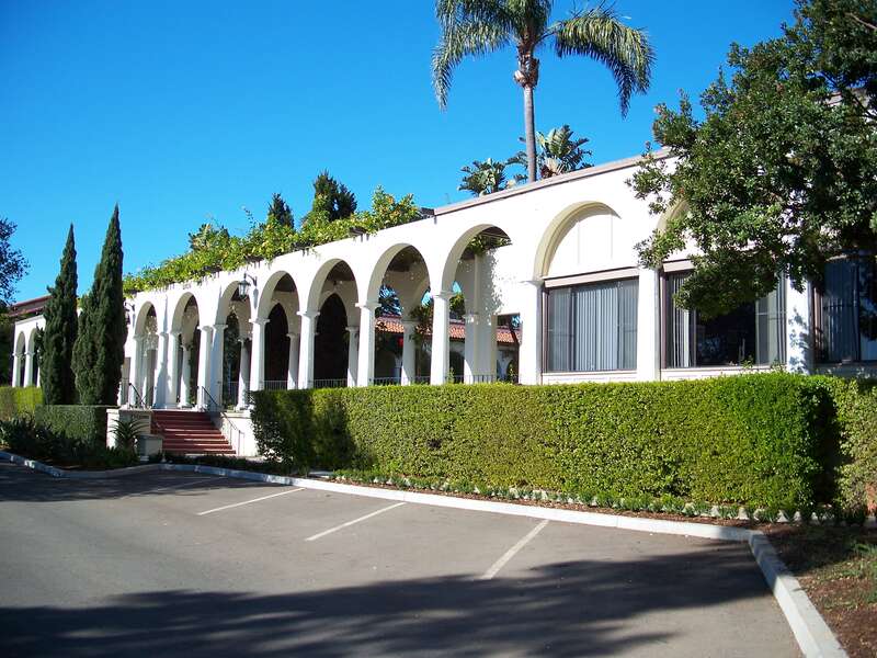 The Quadrangle building, Riviera campus. 2030 Alameda Padre Serra. Santa Barbara, California, USA
