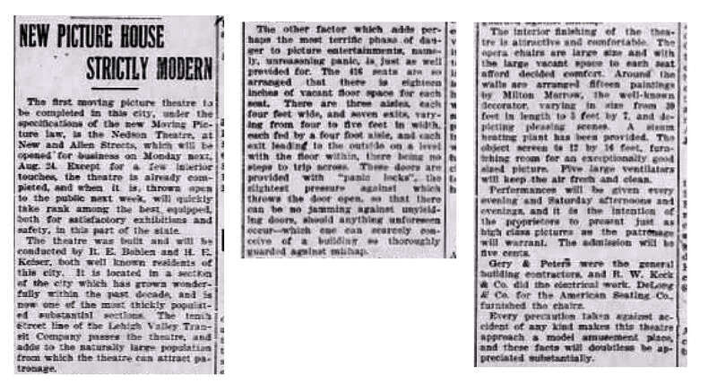 Nedson Theater Article