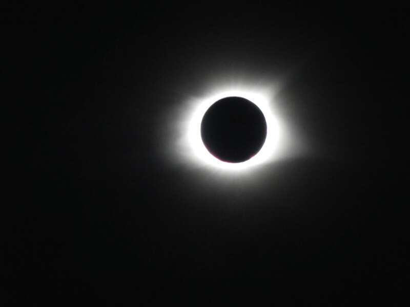 This is a total eclipse of the sun seen from Nashville, Tennessee on August 21, 2017