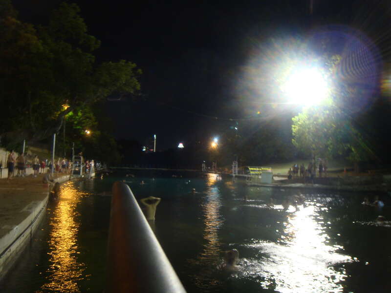Barton Springs Pool at Night