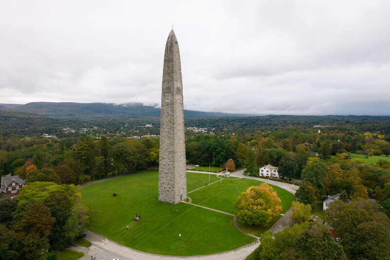 Bennington Battle Monument from the northwest, Bennington, Vermont.