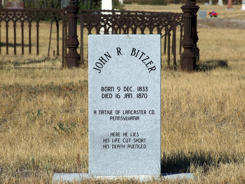 Benton Avenue CemeteryDetail of an updated headstone.
