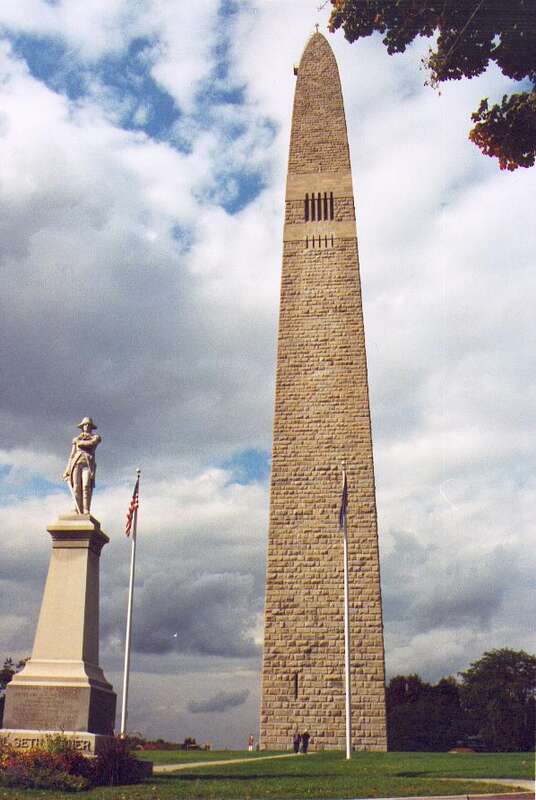 The Bennington Battle Monument in Bennington (town), Vermont.