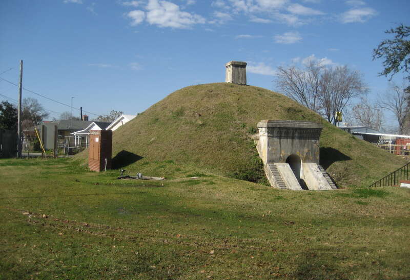 Louisiana: Old American Civil War &quot;Camp Parapet&quot; powder magazine