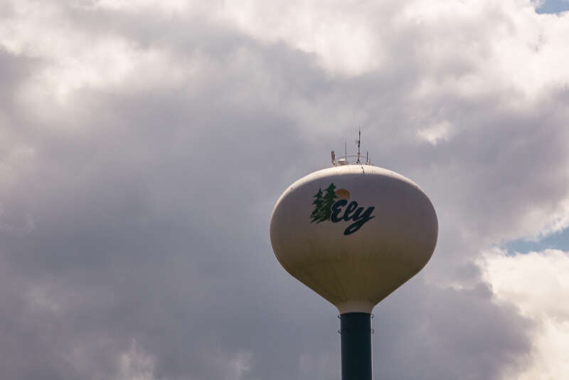 Watertower in the City of Ely, Minnesota.