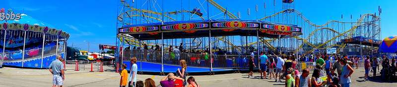 Comet II Roller Coaster Panorama