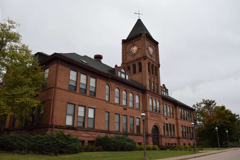 Photo of former Galena High School  now a multi-family residential condominium building