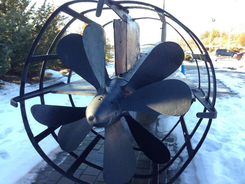 The stern of HA-8 Japanese midget submarine (Type A No. 8)