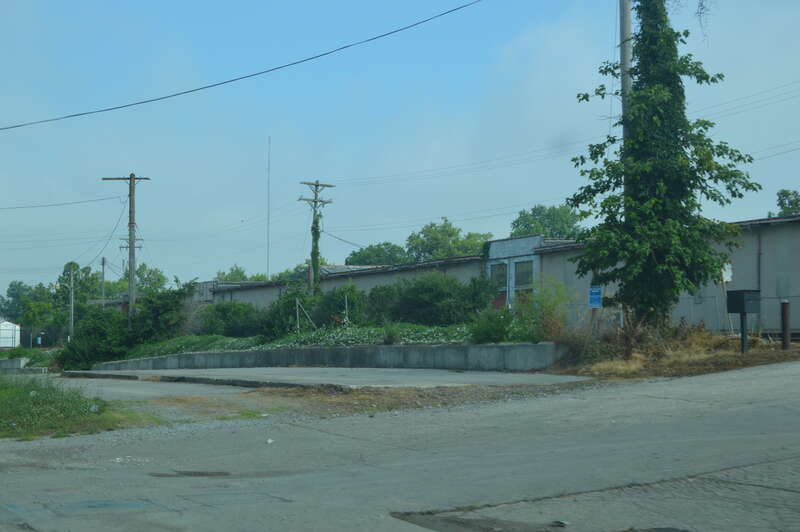 Front of the Liggett and Meyers Harpring Tobacco Storage Warehouse, located at 1211 Manchester Street in Lexington, Kentucky, United States.  Built in 1930, the complex is listed on the National Register of Historic Places.