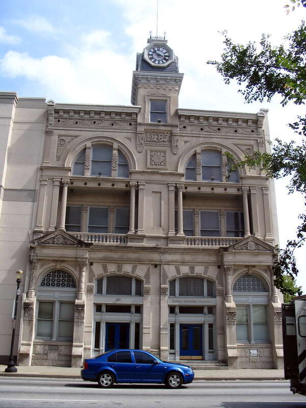 The German Insurance Bank in Louisville, Kentucky is listed on the National Register of Historic Places.