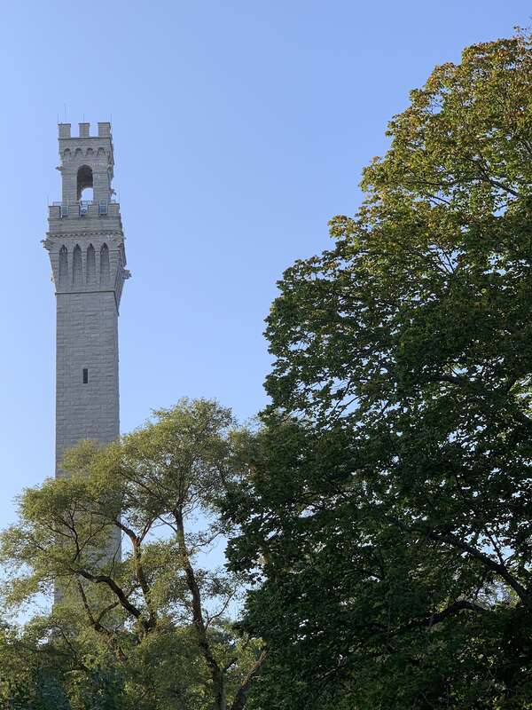 A structure in Provincetown Massachusetts built to honor the Pilgrims of the Mayflower who visited the area.