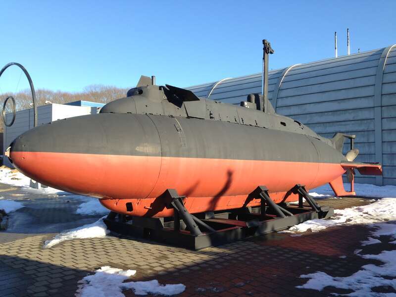 SS X-1 Midget Submarine at the Historic Ship Nautilus &amp;amp; Submarine Force Museum