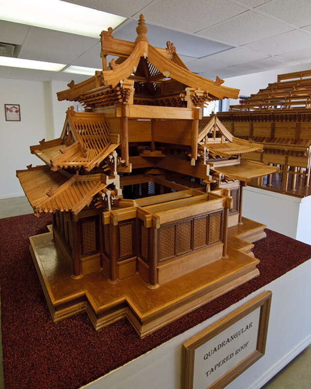 Example Chinese architecture at Forbidden Gardens in Katy, TX