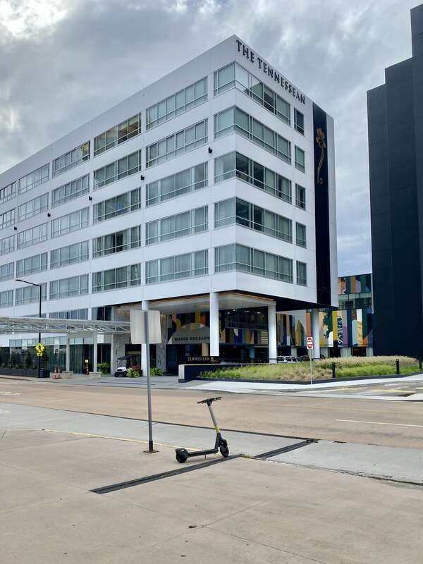 Built for the 1982 World’s Fair, these modernist hotel towers were originally built as an office tower and a Holiday Inn Hotel, which functioned in this capacity until the late 2010s without many changes.  However, as time passed and the buildings