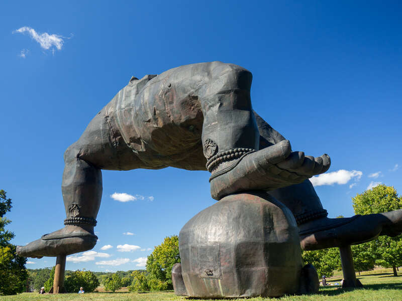 500px provided description: Zhang Huan Three Legged Buddha [#sculpture park ,#USA ,#NY ,#New York ,#Hudson Valley ,#Storm King ,#Storm King Art Center ,#Zhang Huan ,#Three Legged Buddha]