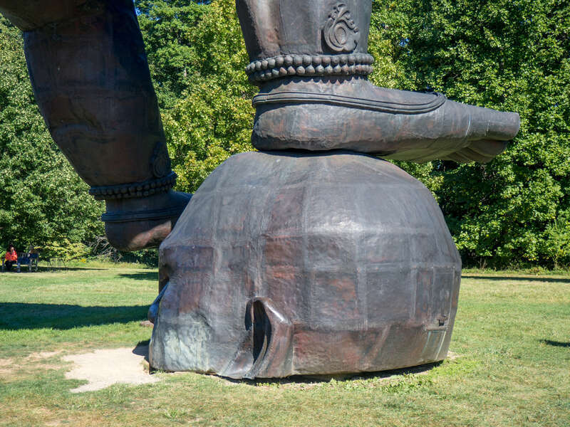 500px provided description: Zhang Huan Three Legged Buddha [#sculpture park ,#USA ,#NY ,#New York ,#Hudson Valley ,#Storm King ,#Storm King Art Center ,#Zhang Huan ,#Three Legged Buddha]