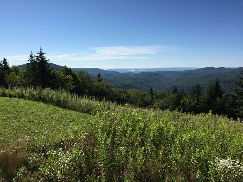 View southeast up the valley of the Williams River from the Big Spruce Scenic Overlook along West Virginia State Route 150 (Highland Scenic Highway) in western Pocahontas County, West Virginia
