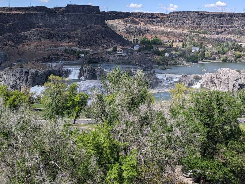 Shoshone falls at a distance, Idaho