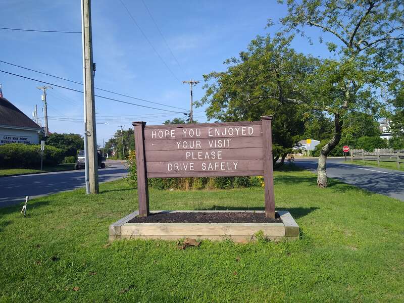 Cape May Point State Park exit sign