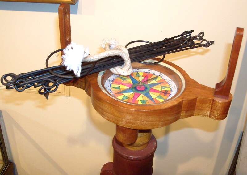 A Circumferentor with Gunter's chain at Campus Martius Museum in Marietta, Ohio.