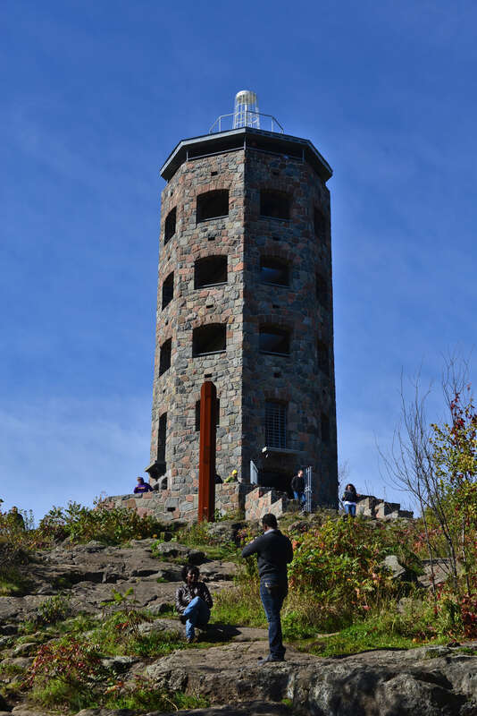 The recently-refurbished Enger Observation Tower in Enger Park, Duluth.