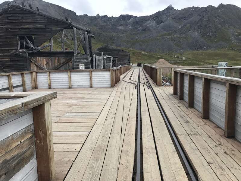 Entrance to the tunnel, Independence Mine State Historical Park