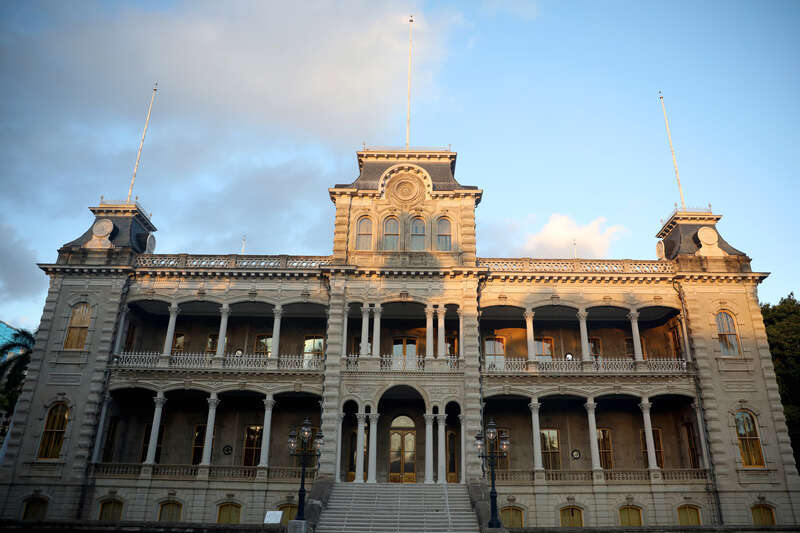 A view of 'Iolani Palace in Honolulu, Hawaii.

Please attribute to Gage Skidmore if used elsewhere.