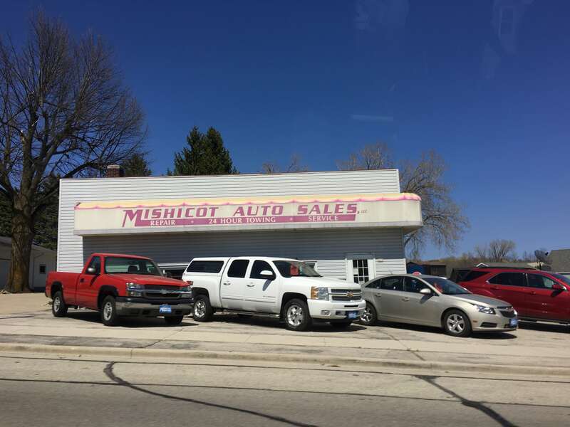The home of Mishicot Auto Sales on Main Street in Mishicot, WI.