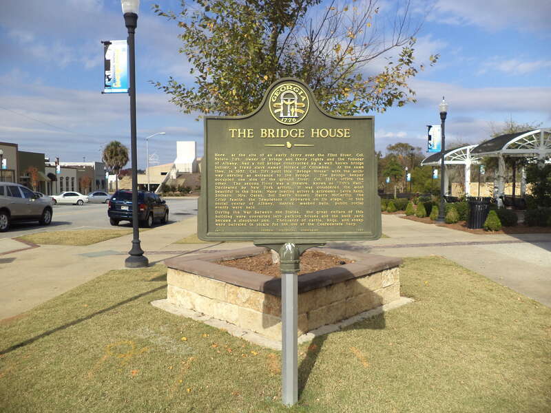 The Bridge House Historical Marker, Albany, Dougherty County, Georgia