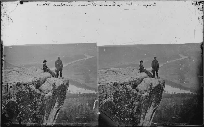 Original Caption: View from Lookout Mountain, Tenn
U.S. National Archives’ Local Identifier:  111-B-3652
From:: Series: Mathew Brady Photographs of Civil War-Era Personalities and Scenes, (Record Group 111)
Photographer: Brady, Mathew, 1823 (ca.) -