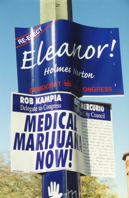 Political Campaign Posters on East Capitol at 5th Street, NE, Washington DC on 7 November 2000 by Elvert Barnes Photography

Election Voting Day