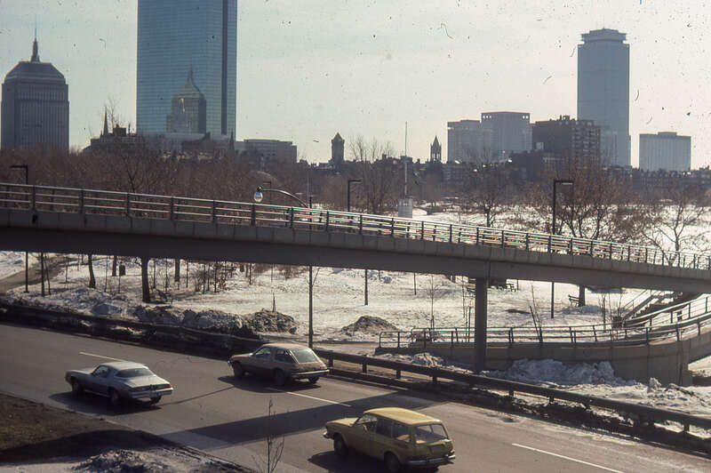 Air Quality - scanned MassDEP 35mm slides from one or more presentations dealing with air quality, emissions, traffic, vehicle inspections, etc... probably from the late 1980's