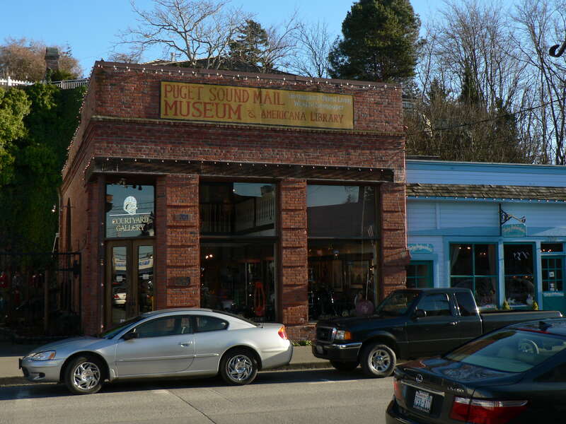 La Conner, Washington Puget Sound Mail Museum and Americana Library; Washington's Oldest Living Weekly Newpaper; Courtyard Gallery; 701 S. 1st Street