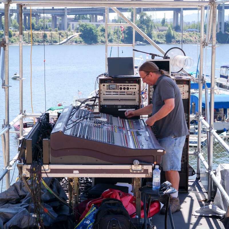 A view of the 28th annual, 2015 Waterfront Blues Festival in Portland, Oregon