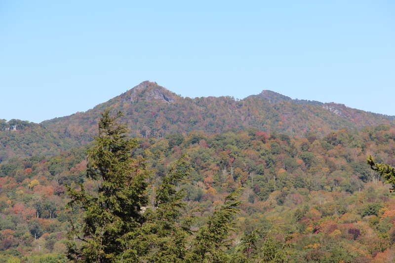 Peak Mountain and Bear's Paw from Grandfather Mountain's Half Moon Overlook