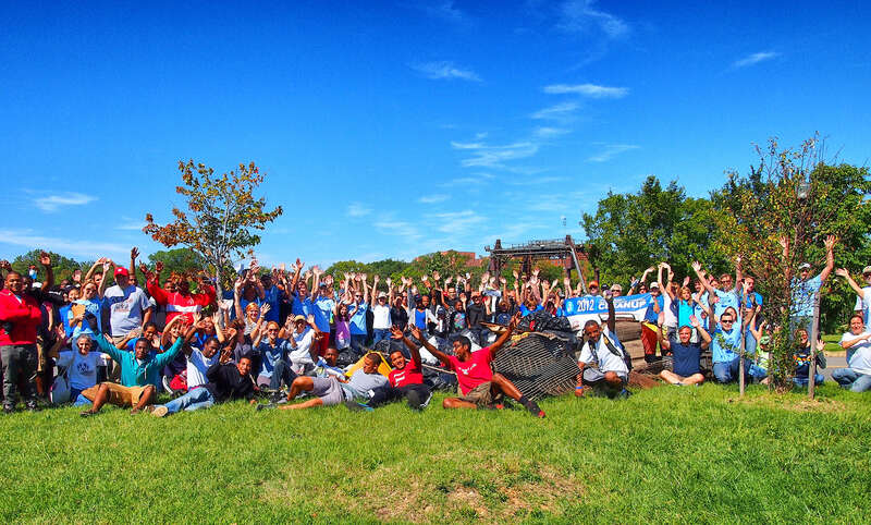 Dozens of volunteers joined a cleanup of the Anacostia River in Washington, D.C. as part of International Coastal Cleanup Day, celebrated on September 15, 2012.  
Ocean Conservancy, with help from EPA and other sponsors, hosted the International