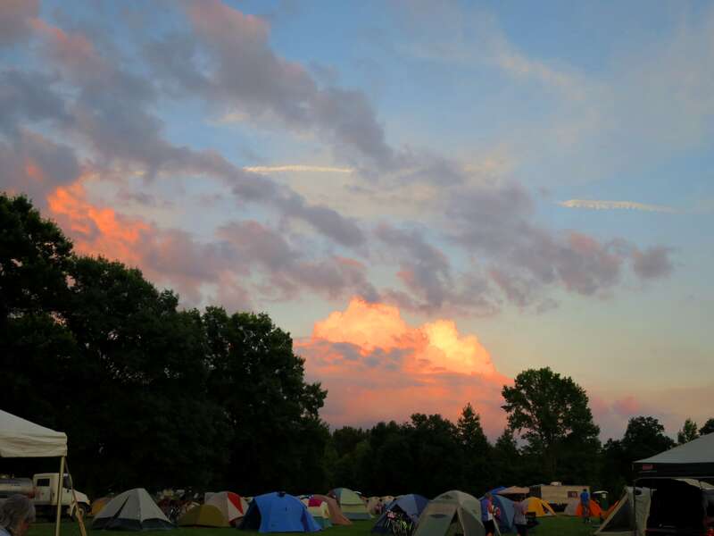 Sunset gold in the sky