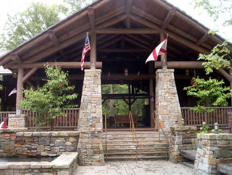 Cathedral Caverns sitting area