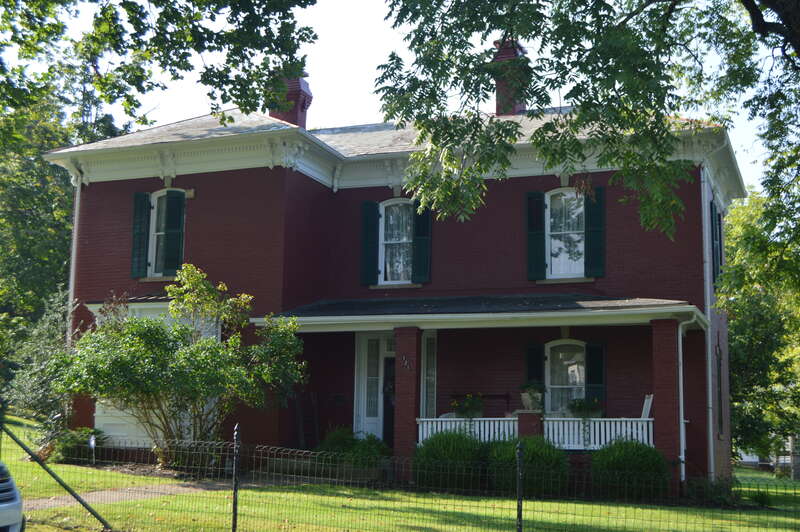 Front of the Clerc-Carson House, located at 121 North Street in Ripley, West Virginia, United States.  Built in 1880, it is listed on the National Register of Historic Places.